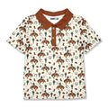 Kids Cream Rodeo Cactus Polo